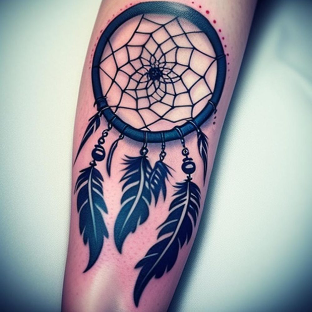 Dreamcatcher Back Tattoo