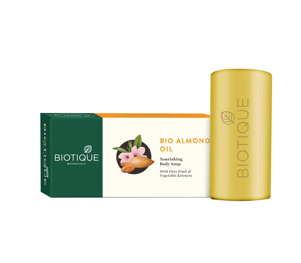 15.Biotique Bio Almond Oil Nourishing Body Soap