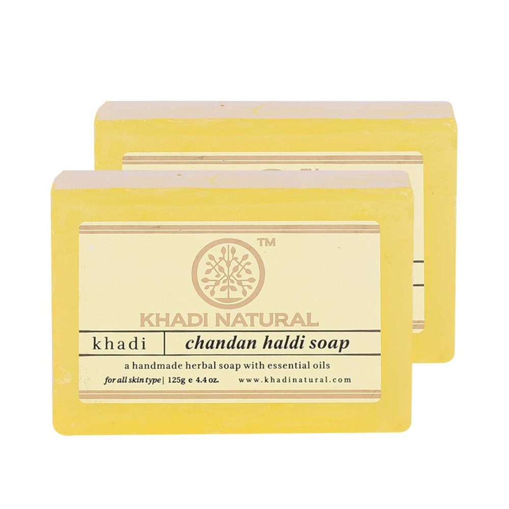 Khadi Natural Chandan Haldi Handmade Soap