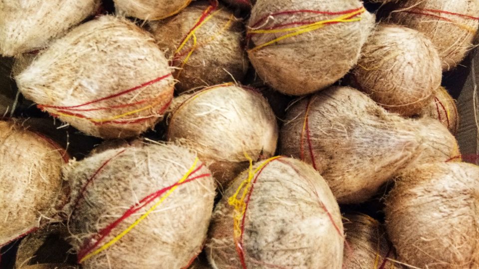Seeing a clean puja coconut in a dream
