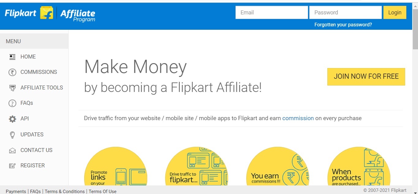 Flipkart से पैसे कमाएं ब्लॉग का वेबसाइट से   