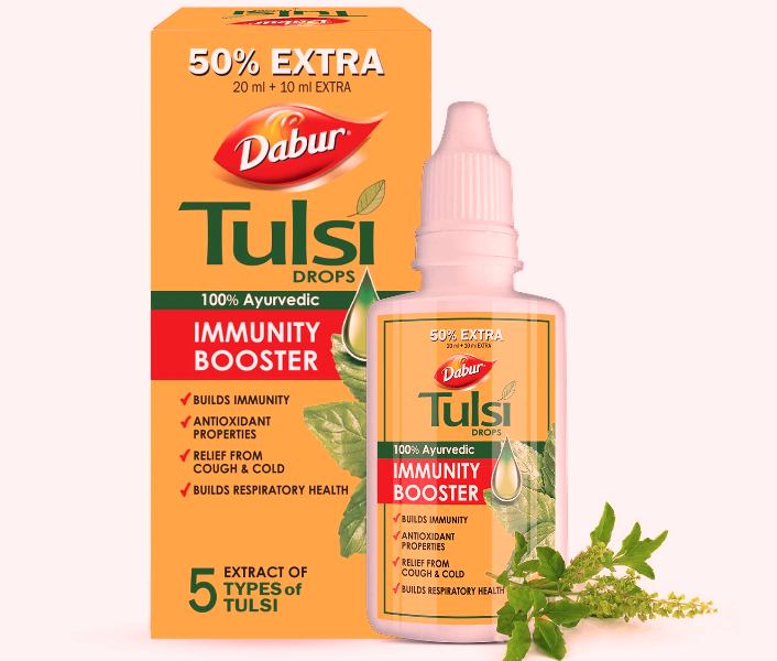 dabur tulsi drops benefits in hindi