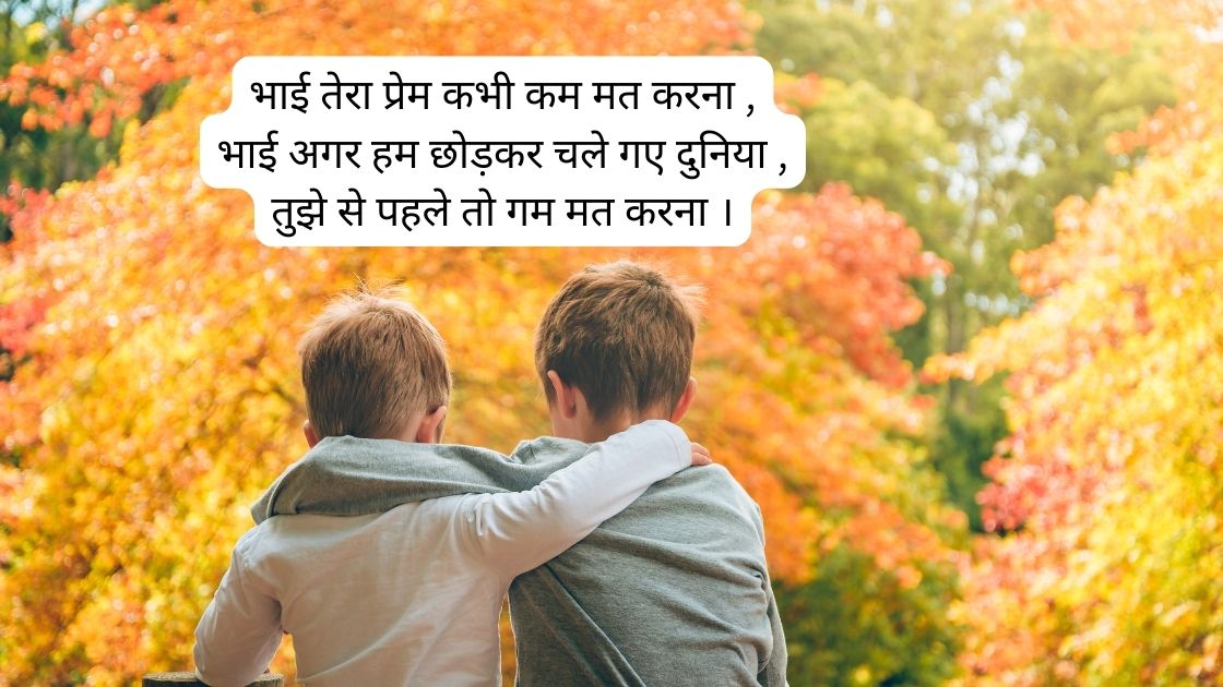 bhai par shayari in hindi 2 line