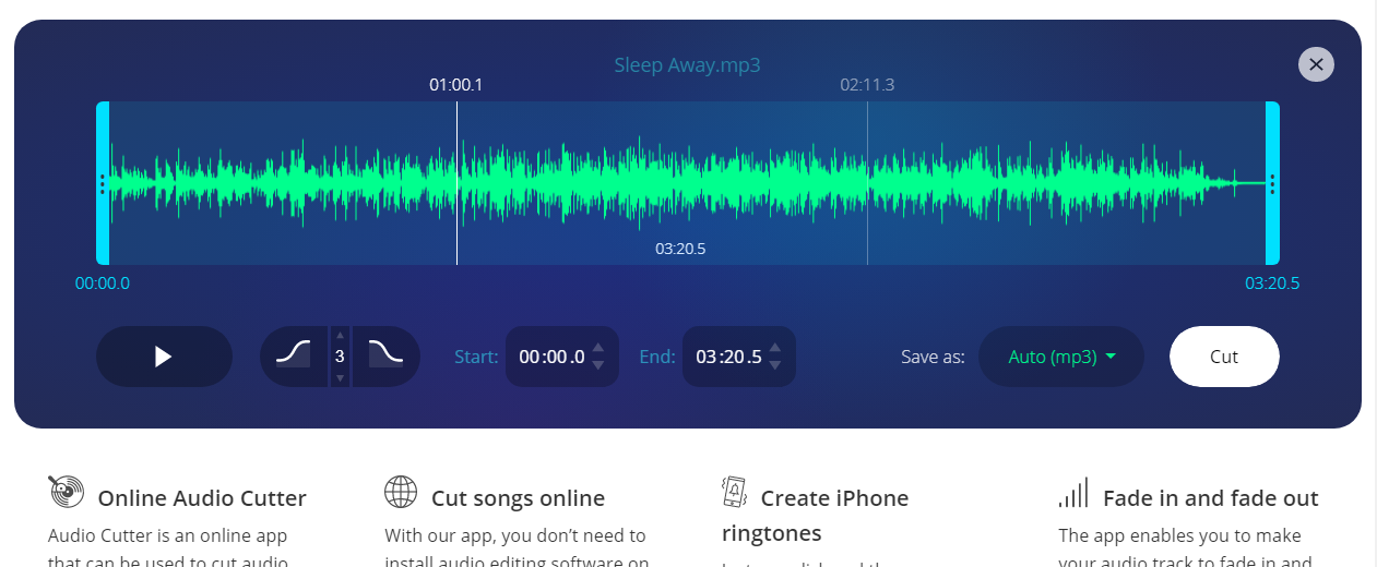 mp3 cutter online 