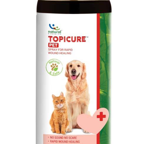 Natural Remedies Topicure Pet Wound Healing Spray for Dogs