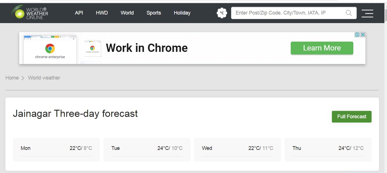 7. World Weather Online