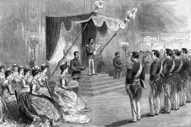 मेजी राजवंश ने 1868 में किस देश की सत्ता की कमान संभाली थी।